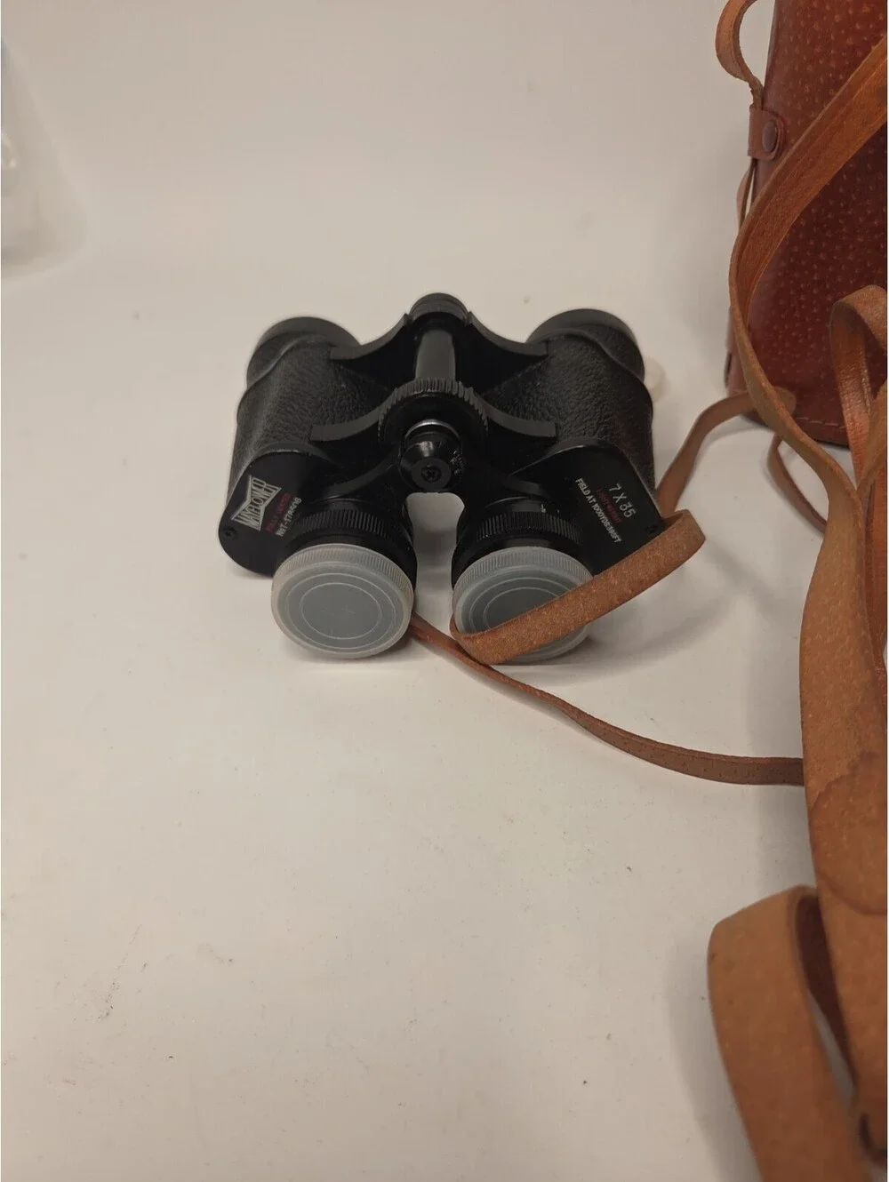 Vintage Mayflower binoculars 7x35 Feather Weight w/ leather case
